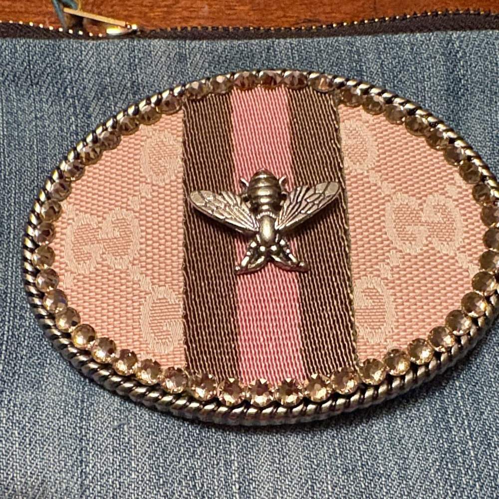 Pink and Brown Bee Embellished Accessory